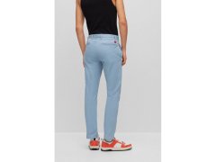 Pánské dlouhé kalhoty Hugo Boss slim fit z elastického bavlněného gabardénu modré barvy (50468314-451) 3