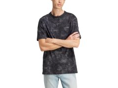 Pánské bavlněné tričko adidas Adventure Allover Print Black – stylové černé (IJ0711) 2