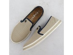 Pánské béžové polobotky Bugatti slip-on espadrille 321-ASP61-6900 3