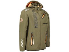 Geographical Norway Softshellová bunda Royaute DB 068 M WY1996H/GN-Kaki / Orange pánské 2