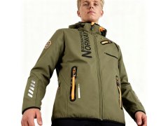 Geographical Norway Softshellová bunda Royaute DB 068 M WY1996H/GN-Kaki / Orange pánské 6