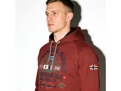 Mikina Geographical Norway DB 100 M WZ3006H/GN-Burgundy pánské 7