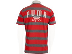 Pánské tričko Puma Polo, červeno-šedé, 558241 09, pánské 1