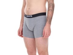 Pánské boxerky Levi´s 3-Pack šedé bavlněné boxerky 1