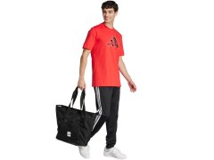 Pánské tričko adidas Logo Graphic, červené, JJ3934, pánské 7