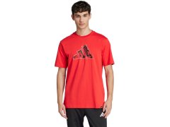 Pánské tričko adidas Logo Graphic, červené, JJ3934, pánské 8