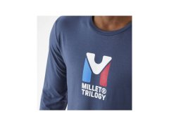 MILLET M Chamonix Tri Ts Ls – pánské tričko v tmavě modré barvě 6