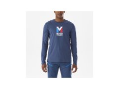 MILLET M Chamonix Tri Ts Ls – pánské tričko v tmavě modré barvě 7