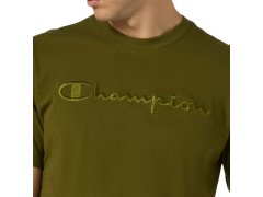 Pánské tričko Champion SS Tee olive 220273 GS585 pánské 7