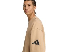 Pánská mikina adidas Essentials Loose Fit 3 Bar Logo béžová JX5668 pánská 2