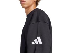 Pánská mikina adidas Essentials Loose Fit 3 Bar Logo, černá, JF3542, pánská 6