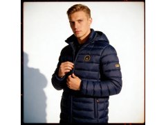 Geographical Norway pánská bunda AMIGOBADGE LONG HOOD DB v tmavě modré barvě MEN 233 tmavě modrá (WY8852H/GN-MARINE) 6