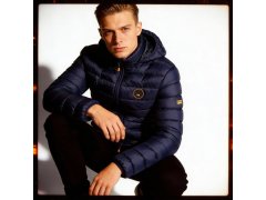 Geographical Norway pánská bunda AMIGOBADGE LONG HOOD DB v tmavě modré barvě MEN 233 tmavě modrá (WY8852H/GN-MARINE) 8