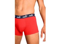 Pánské boxerky Puma 2-Pack červená šedá pohodlná bavlna 3