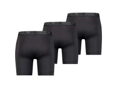 Pánské boxerky Puma Long 3-Pack černé pohodlné 1
