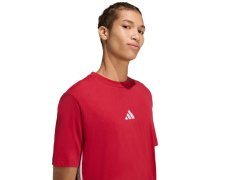Pánské tričko adidas Essentials 3-Stripes červené KD4865 pánské 3