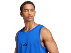 Pánské tričko adidas Essentials Small Logo Tank modré JE8978 pánské 4