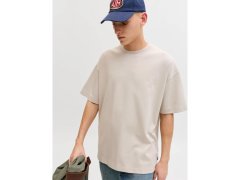 Jack&Jones pánské tričko JJEBARRON TEE SS O-NECK NOOS 12298906 MOONBEAM 5