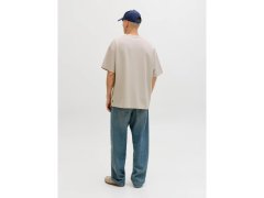 Jack&Jones pánské tričko JJEBARRON TEE SS O-NECK NOOS 12298906 MOONBEAM 6