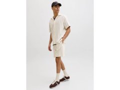 Jack&Jones pánské pruhované šortky JPSTJAIDEN COBA STRIPE JOG SHORTS REG SN 12274413 Antique White Stripes 5