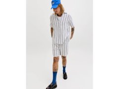 Jack&Jones pánské šortky JPSTJAIDEN COBA STRIPE JOG SHORTS REG SN 12274413 CLOUD DANCER/STRIPES 4