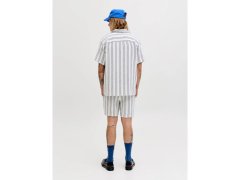 Jack&Jones pánské šortky JPSTJAIDEN COBA STRIPE JOG SHORTS REG SN 12274413 CLOUD DANCER/STRIPES 5