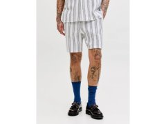 Jack&Jones pánské šortky JPSTJAIDEN COBA STRIPE JOG SHORTS REG SN 12274413 CLOUD DANCER/STRIPES 7