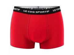 Le Coq Sportif pánské boxerky 3PAK červené šedé tmavě modré 4