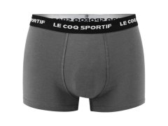 Le Coq Sportif pánské boxerky 3PAK černé šedé vínové 5