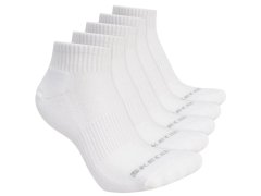 Skechers 5pk Unisex 1/2 Terry Qtr Crew S602095-100 Bílé 39–42 2
