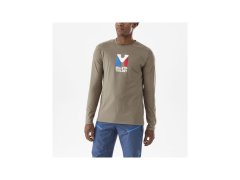 Tričko MILLET M CHAMONIX TRI TS LS hnědé pánské 3