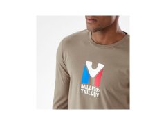 Tričko MILLET M CHAMONIX TRI TS LS hnědé pánské 4