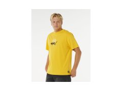 Pánské tričko RIP CURL Inner Visions Rotten Sun Tee, žluté 1