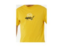 Pánské tričko RIP CURL Inner Visions Rotten Sun Tee, žluté 4