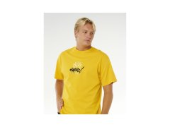 Pánské tričko RIP CURL Inner Visions Rotten Sun Tee, žluté 5