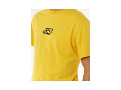 Pánské tričko RIP CURL Medina Inner Vision Spray Tee, žluté 4