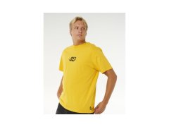 Pánské tričko RIP CURL Medina Inner Vision Spray Tee, žluté 5