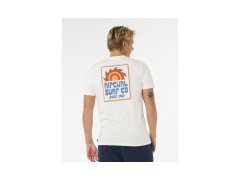Pánské tričko RIP CURL Pacific Rinse Sunrise Tee, bílé 1