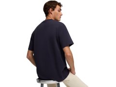 Pánské tričko Puma ESS Elevated Relaxed Tee, tmavě modré, 692018 16, pánské 3