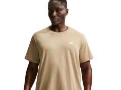 Pánské tričko Nike Club Tee, béžové, AR4997 297 2