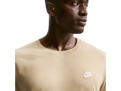 Pánské tričko Nike Club Tee, béžové, AR4997 297 4
