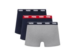 Pánské boxerky Puma, balení po 3 kusech, tmavě modré a šedé, 947130 05 1