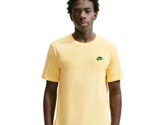 Pánské tričko Nike Club Tee, žluté, AR4997 723 2
