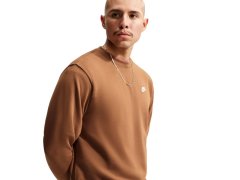 Pánská mikina Nike Club FT světle hnědá FN3888 270 4