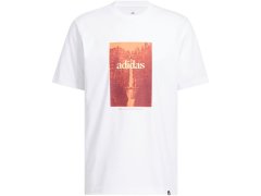 Pánské tričko adidas Waterfall Graphic, bílé, KH0398 1
