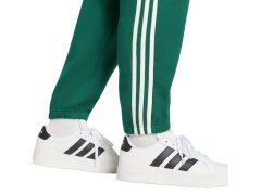 Pánské kalhoty adidas Essentials 3-Stripes Fleece Tapered Cuffed zelené KY4129 4