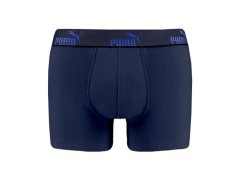 Puma boxerky, pánské spodky Boxershorts, balení po 3 kusech, modré, tmavě modré 1