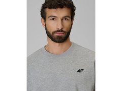 Pánská mikina z&nbsp;fleece, regular střih, bez kapuce, 4F 4FRMM00TSWSM3059-27M 3