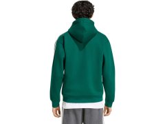 Pánská mikina adidas Essentials 3-Stripes Fleece s celopropínacím zipem s kapucí, zelená, KZ1412 2