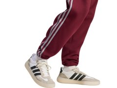 Pánské kalhoty adidas Essentials 3-Stripes Fleece Tapered Cuffed v barvě bordó KY4134 4